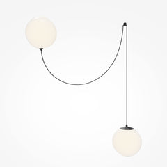 Twins black pendant light