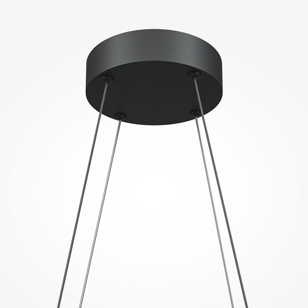 Halo Suspension luminaire noir