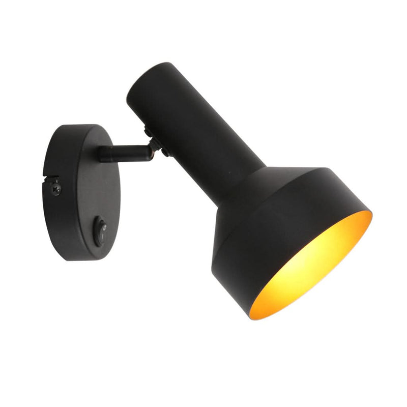 Elegant Black and Gold Wall Lamp