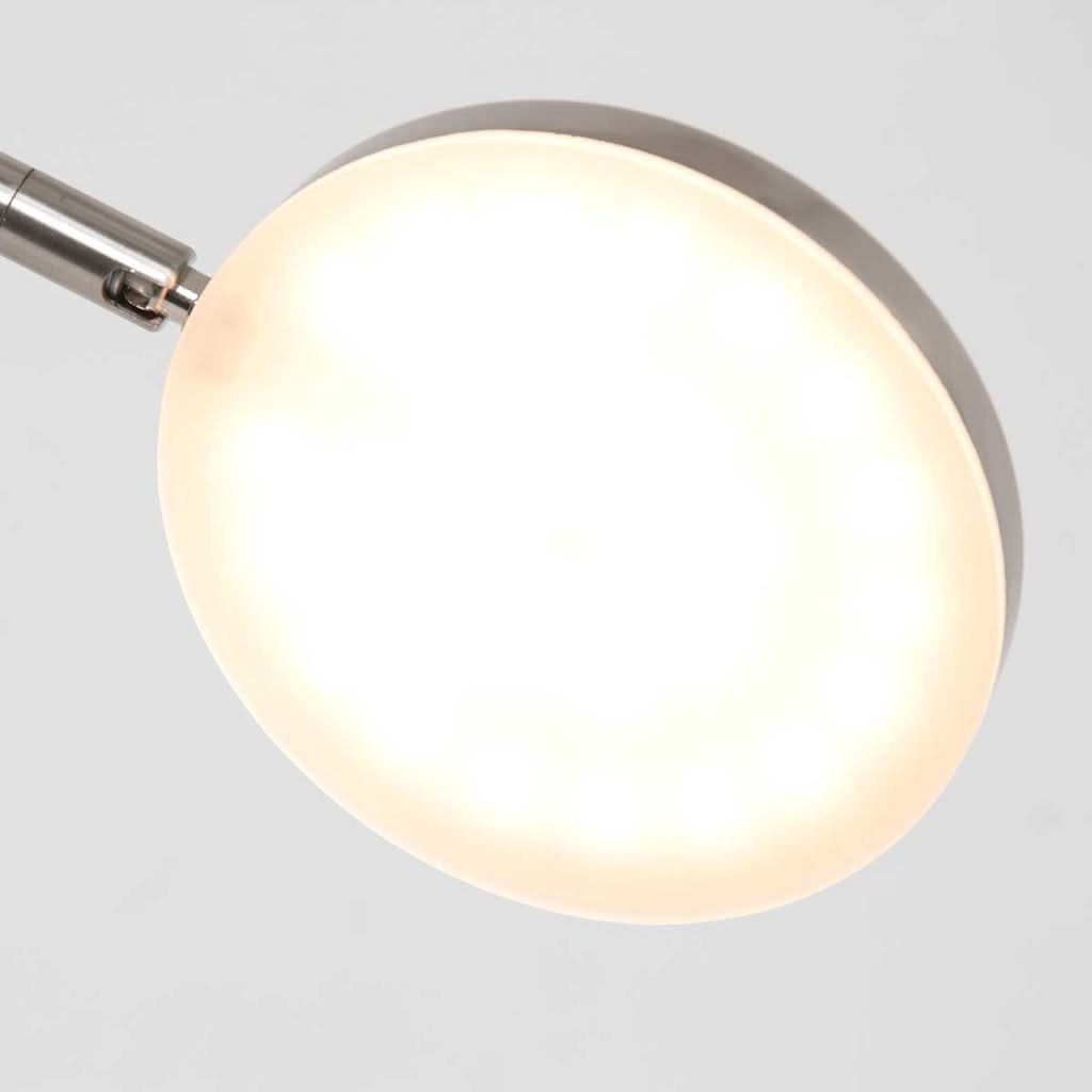 Adjustable LED wall lamp, brushed steel swing-arm reading light | Soleil