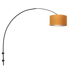 Black Velvet and Gold Wall Light