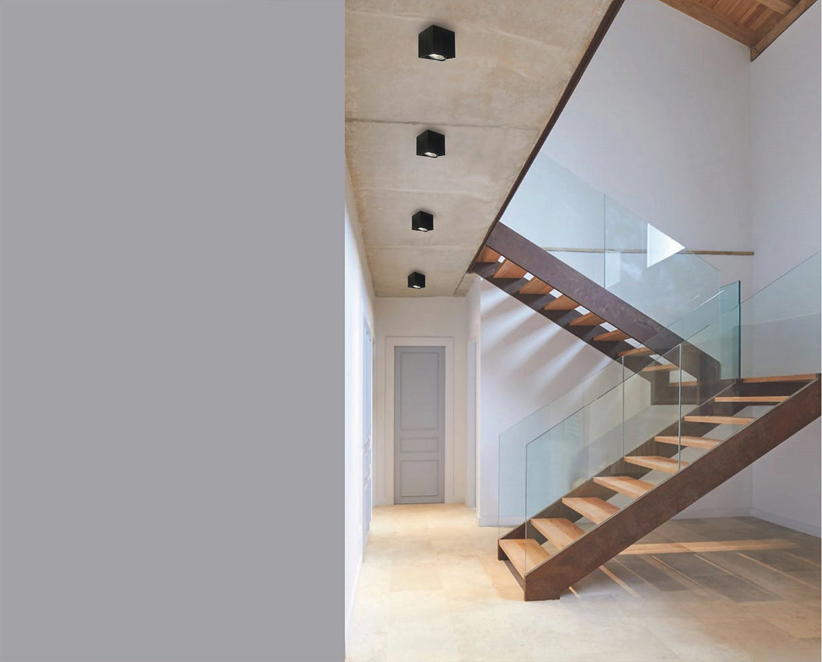 Spot plafond Cardi I noir