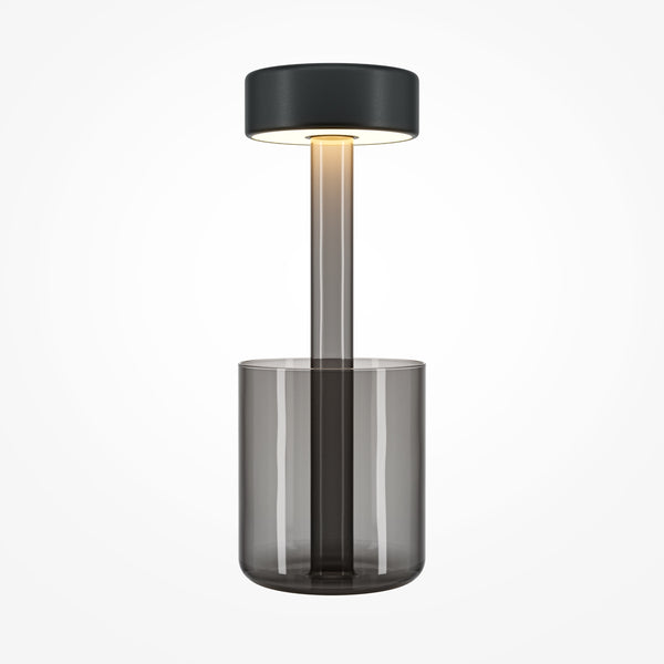 AI Collaboration Gray bedside lamp