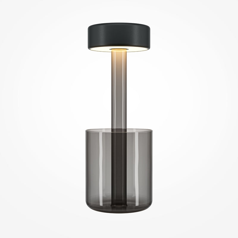 AI Collaboration Gray bedside lamp