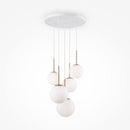 Basic form Gold pendant light