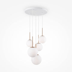 Basic form Gold pendant light