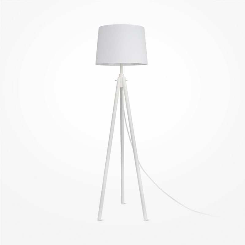 Calvin white floor lamp