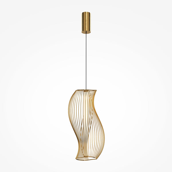 Shadows of the past Gold pendant light
