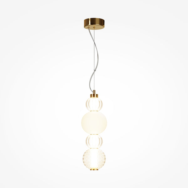 Collar gold pendant light