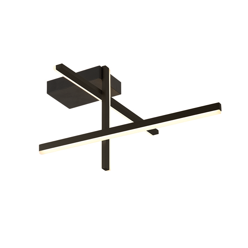 Plafonnier ZAMBELIS 23W Dimmable DESIGN Noir Sable 22025