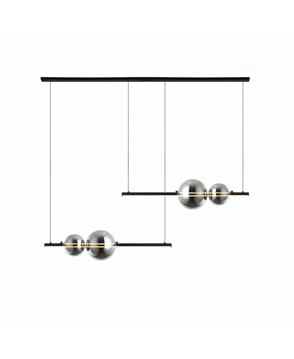 Suspension ZAMBELIS 24W Dimmable DESIGN Noir Mat 22234