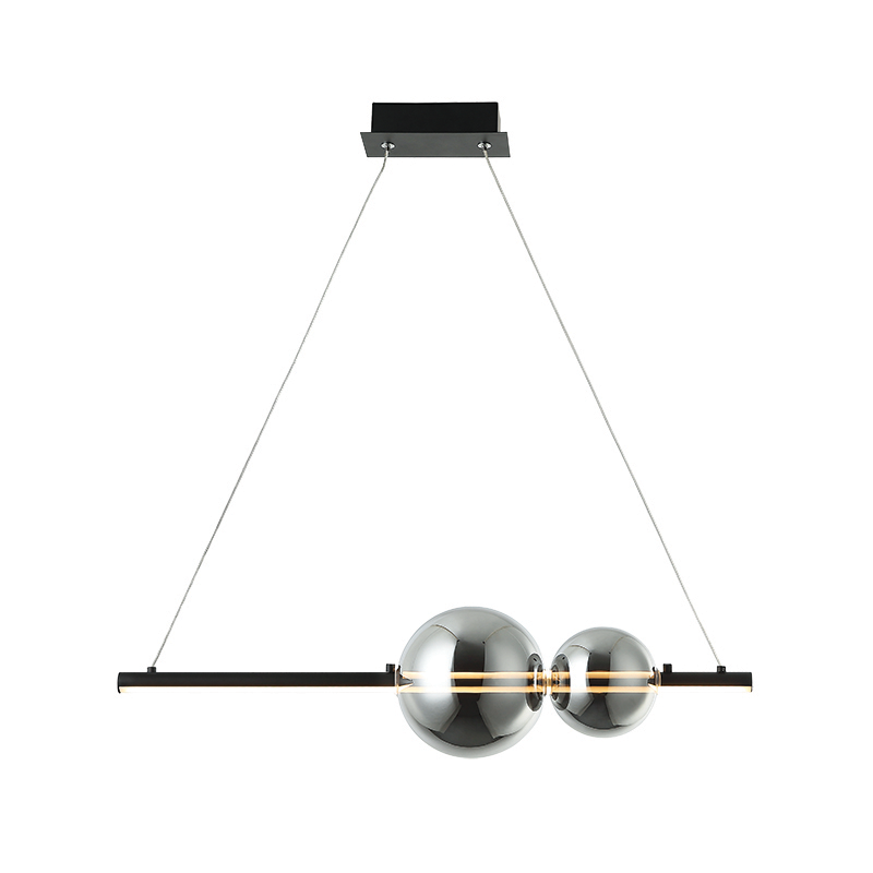 Suspension ZAMBELIS 13W Dimmable DESIGN Noir Mat 22109