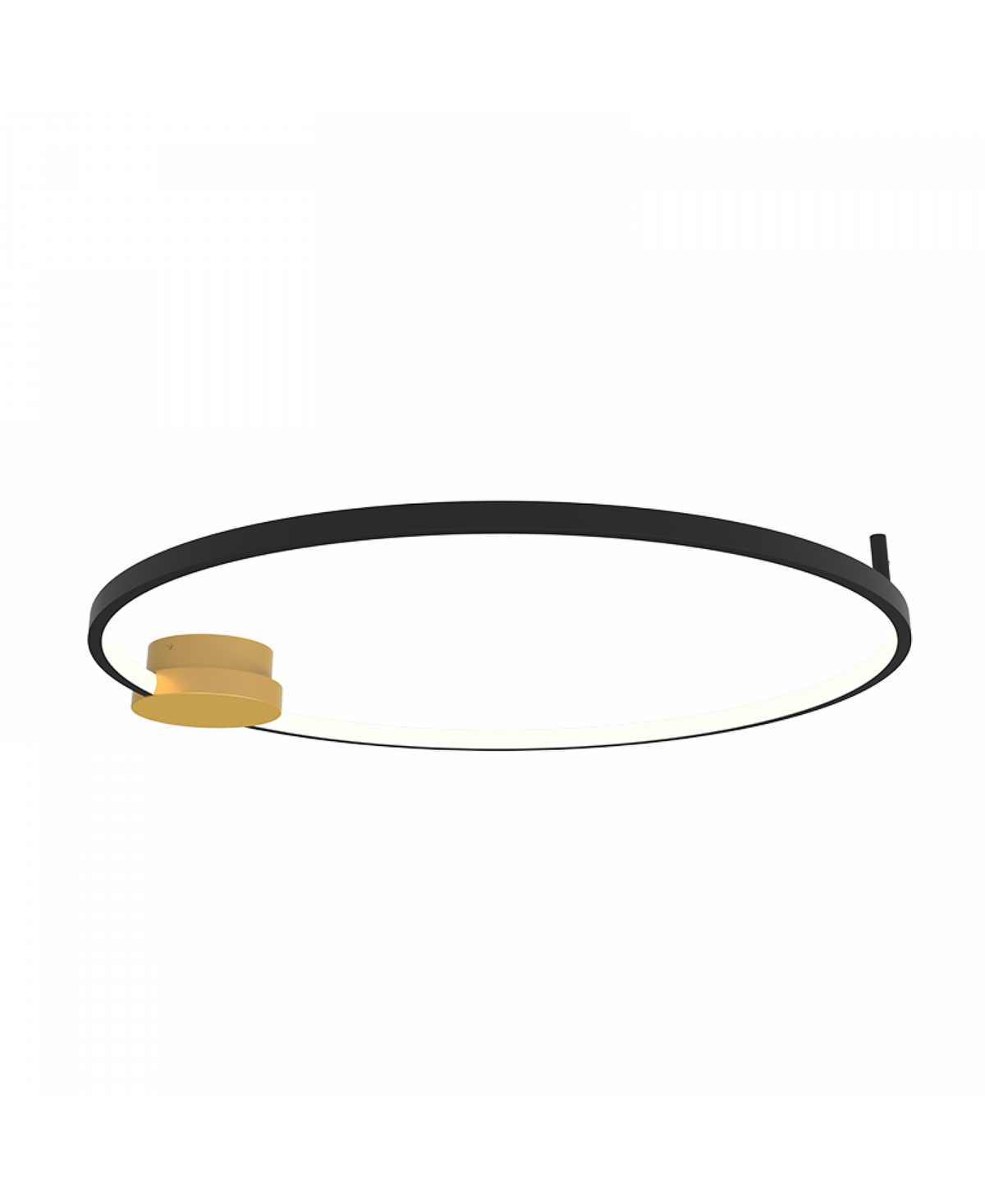 Plafonnier ZAMBELIS D800 32W Dimmable DESIGN Noir Mat et Dore 23099