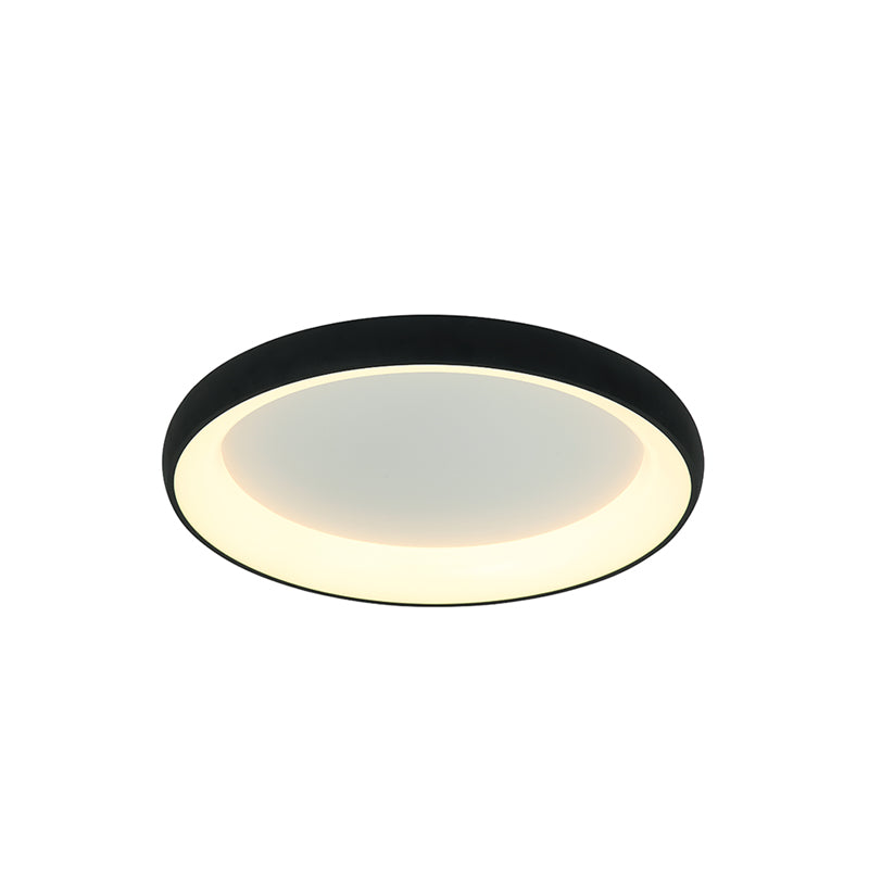 Plafonnier ZAMBELIS D400 30W DESIGN Noir Sable 2040