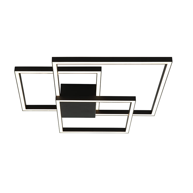 Plafonnier ZAMBELIS 48W Dimmable DESIGN Noir Sable 2023
