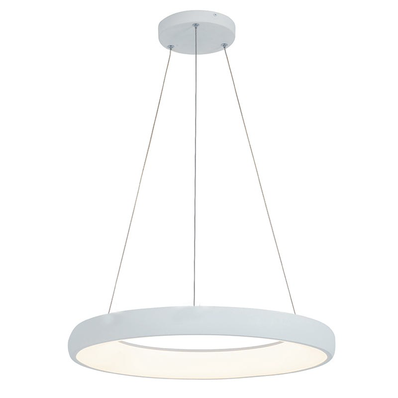 Suspension ZAMBELIS D600 50W Dimmable DESIGN Blanc Sable 2053