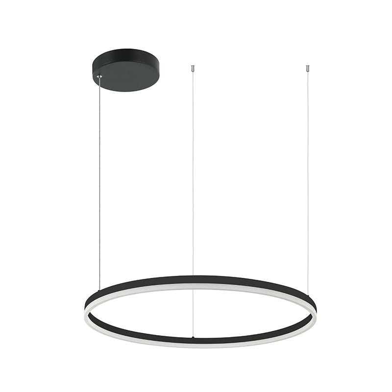 Suspension ZAMBELIS D800 57W Dimmable DESIGN Noir Mat 20262