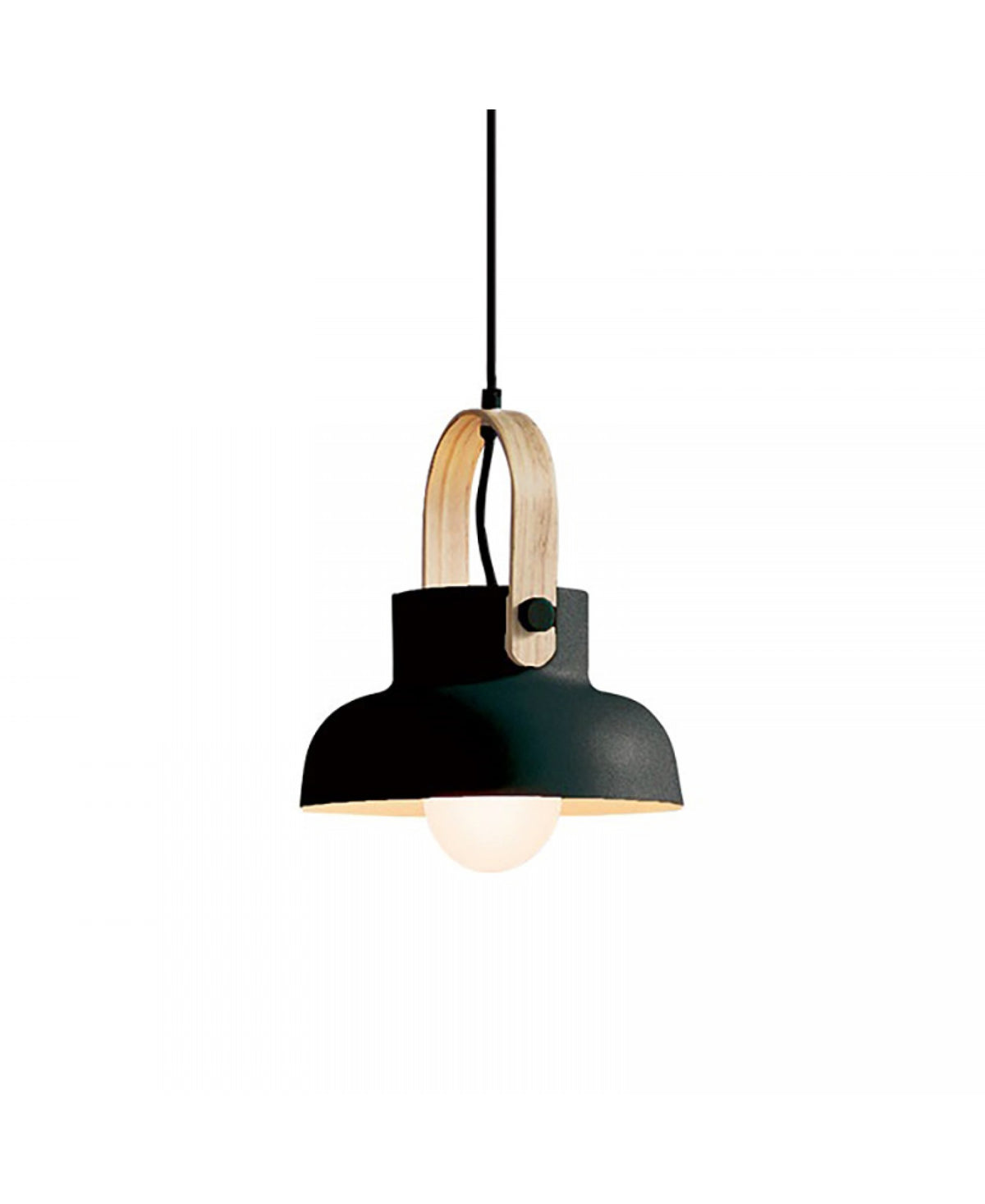 Suspension ZAMBELIS D235 E27 DESIGN Noir Mat Sans Source 18191