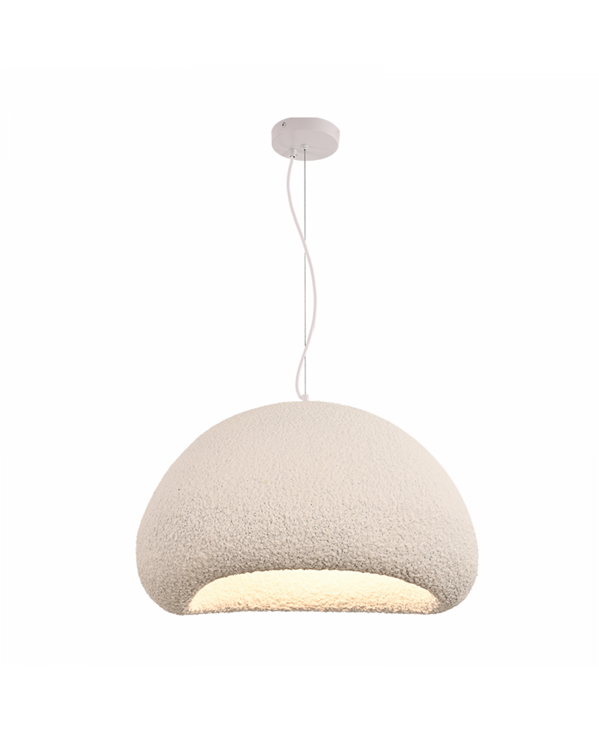 Suspension ZAMBELIS D600 E27 DESIGN Blanc Sans Source 23162
