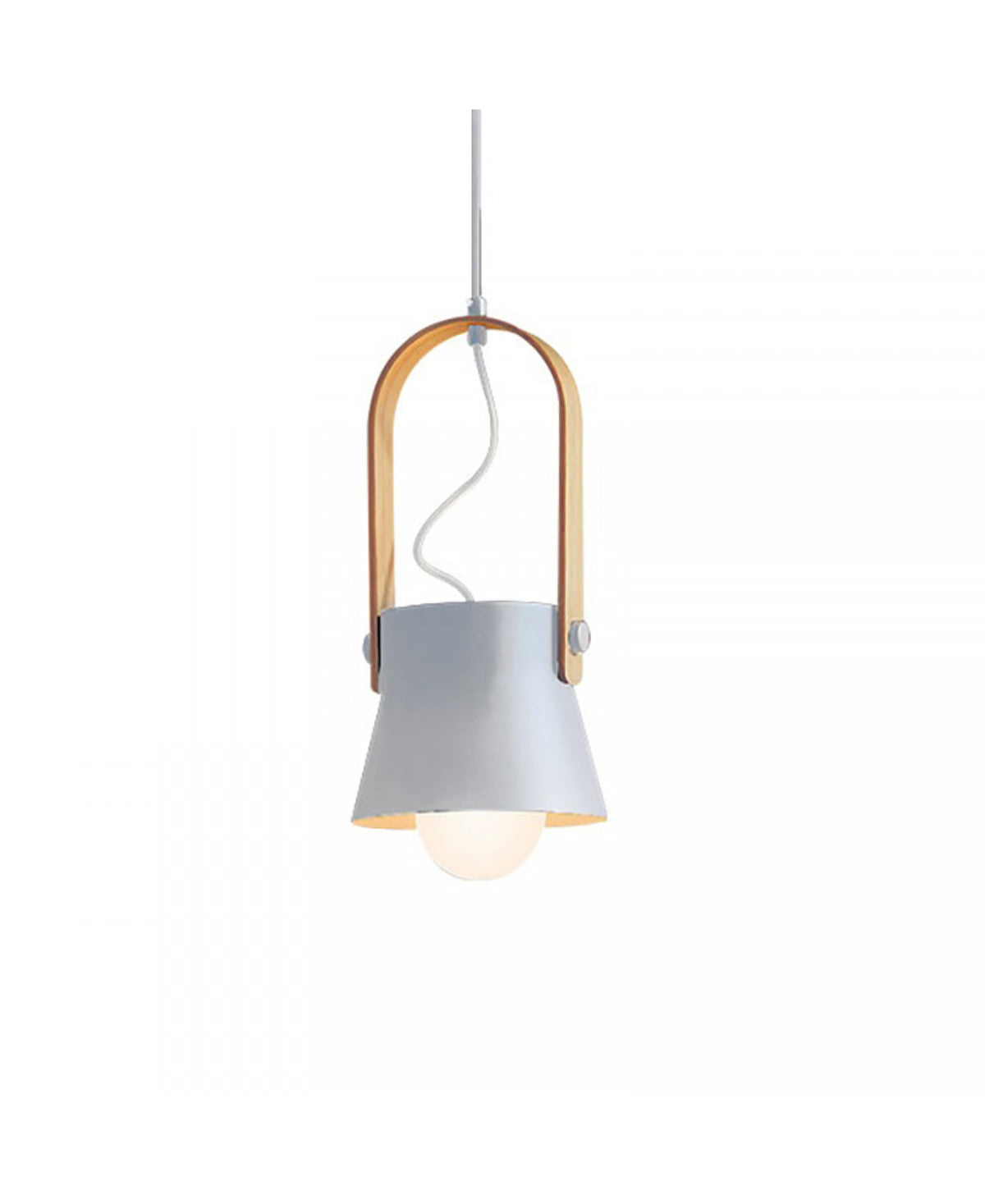 Suspension ZAMBELIS D160 E27 DESIGN Blanc Mat Sans Source 18193