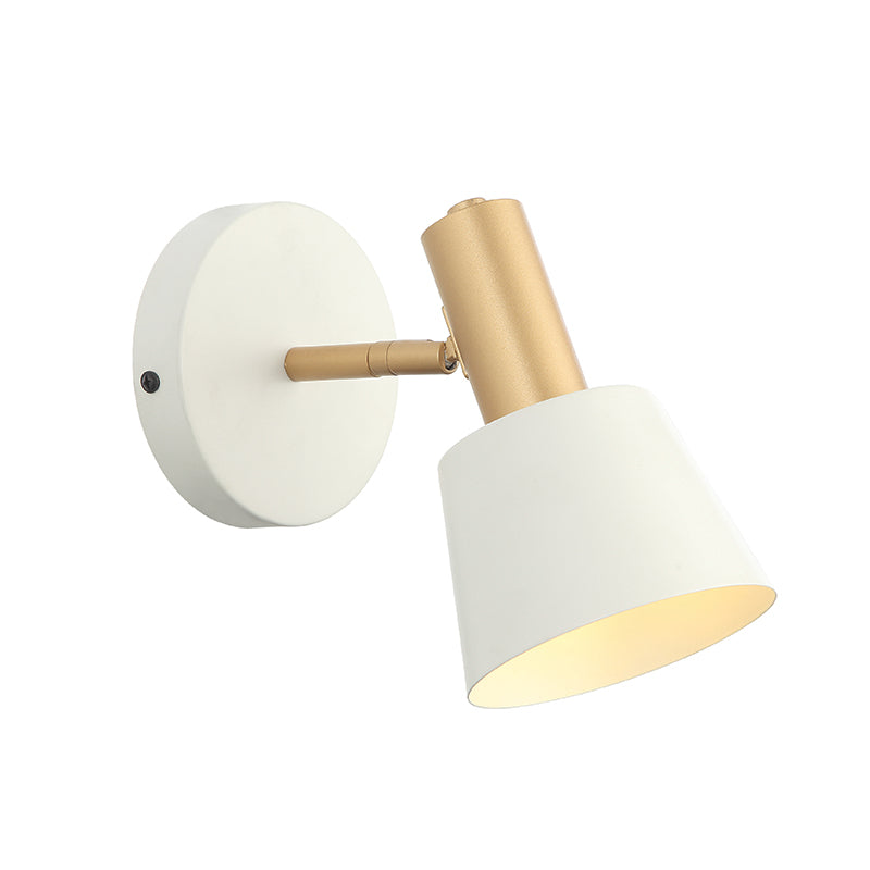 Applique Orientable ZAMBELIS D120 E14 DESIGN Blanc Mat et Dore Mat Sans Source 20218