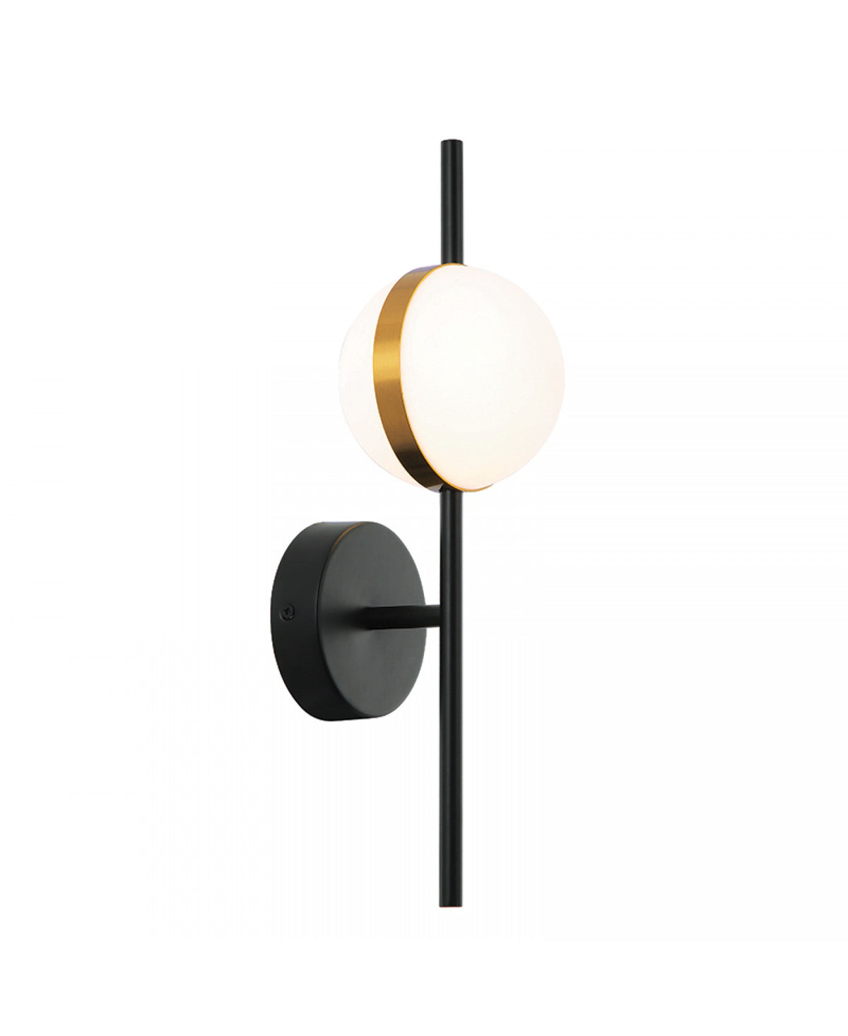Applique ZAMBELIS D125 8W DESIGN Noir Mat et Or 2003