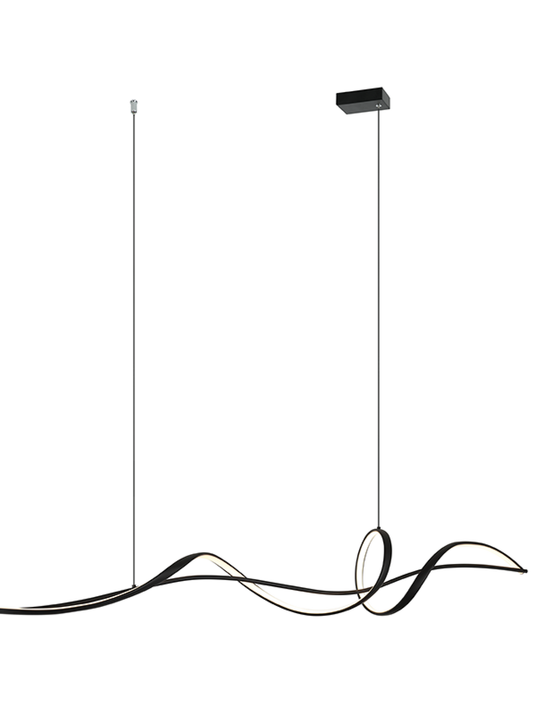 Suspension ZAMBELIS 27W Dimmable DESIGN Noir Mat 23109