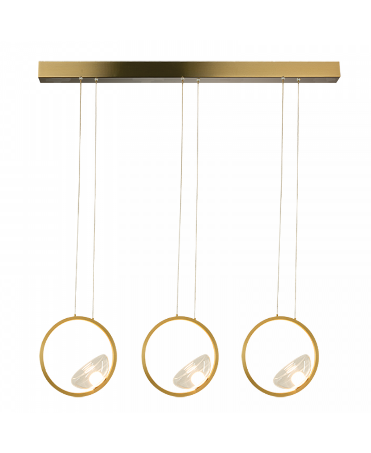 Suspension ZAMBELIS 21W Dimmable DESIGN Dore Mat 23029
