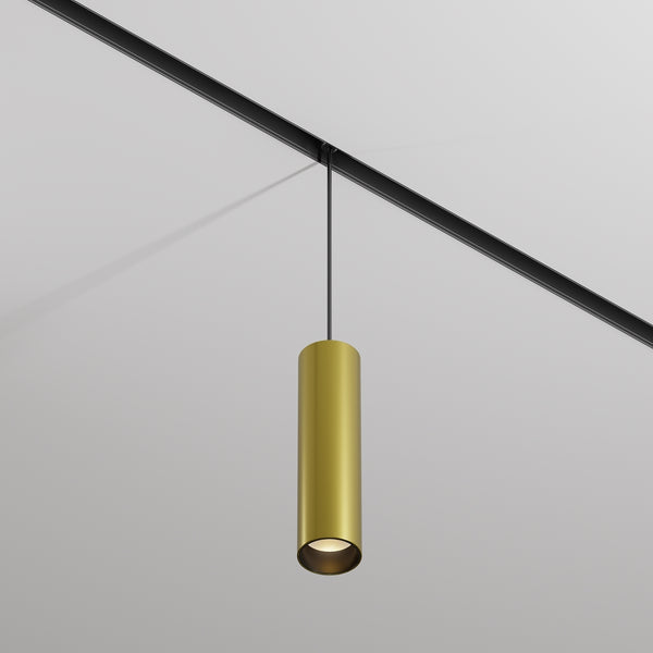 Focus LED black pendant light