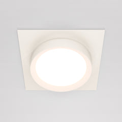 White recessed spotlights