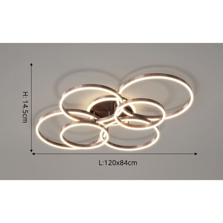 Adjustable LED Ring Chandelier | Ena