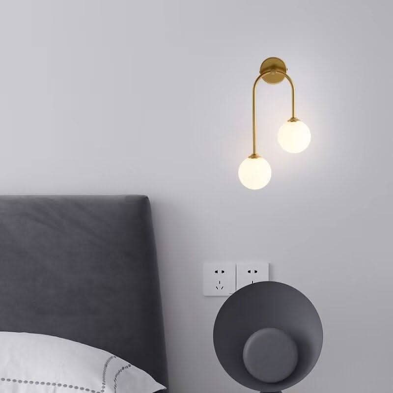 Bedroom Wall Light | Glass Globe