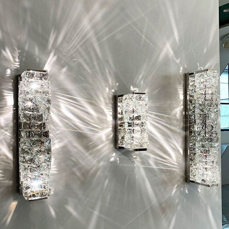 Radiant Crystal Wall Sconce | Jet