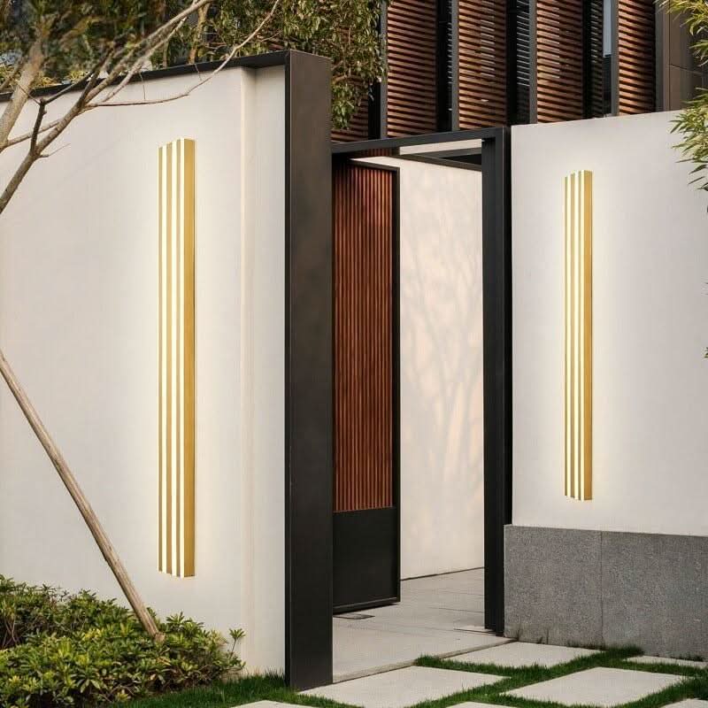 Applique Murale Extérieur | Urbano Brillante - Designix Applique murale extérieur Noir 60cm Blanc Chaud