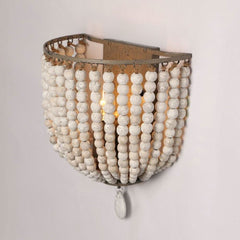 Wooden Bead Retro Wall Lamp | Rigo