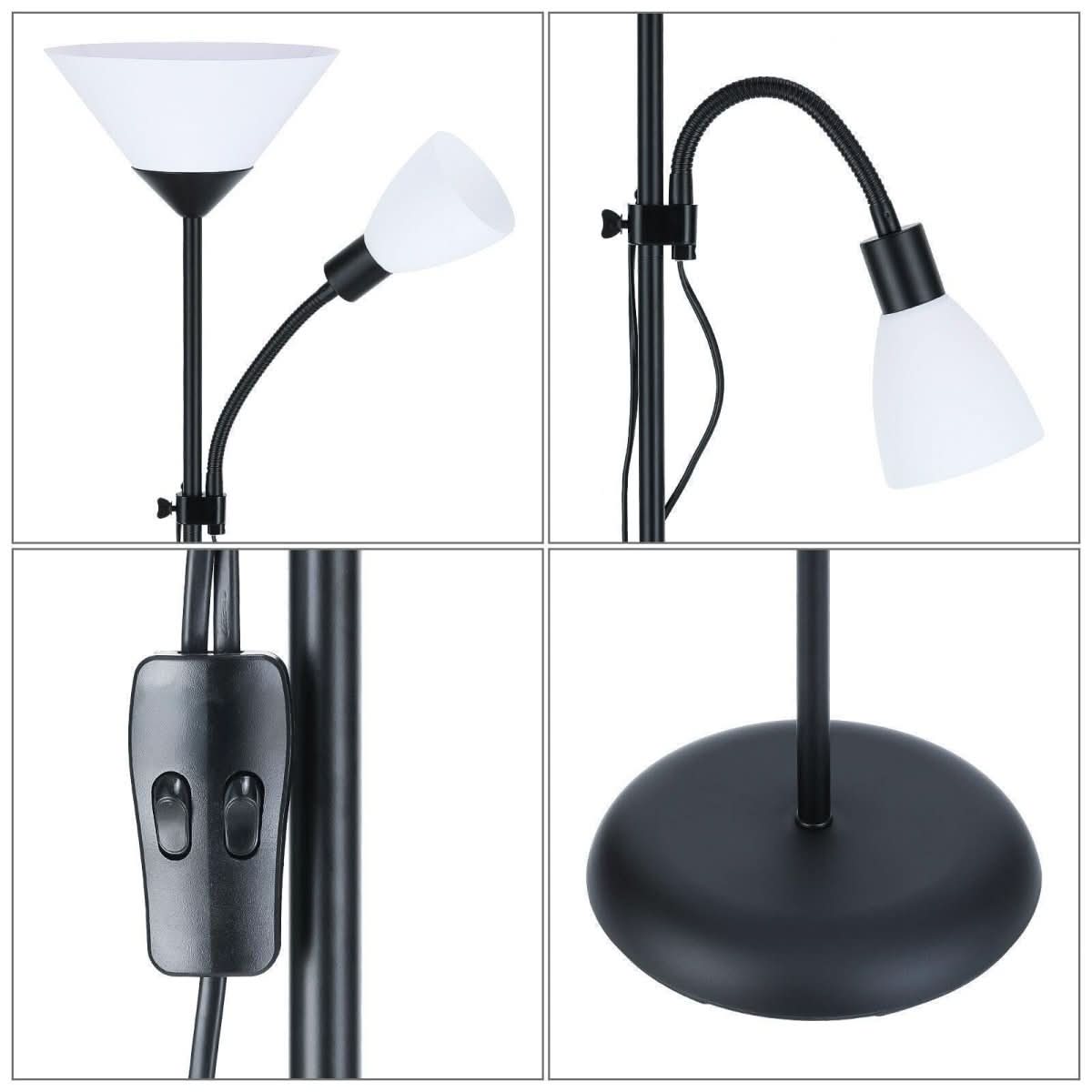 Lampadaire Design Salon | Équinoxe Élégant - Designix Lampadaire Argent