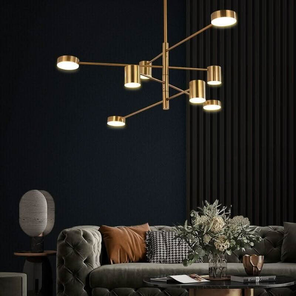 Gold ball pendant light | Elira
