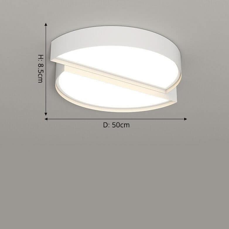 Plafonnier Design Italien | GlamourLuminaire - Designix Plafonnier Cercle | 50cm Variable